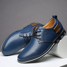 Lade das Bild in den Galerie-Viewer, draussenfeet business lederschuhe 31374 blau
