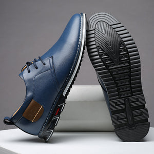 draussenfeet business lederschuhe 31374 blau