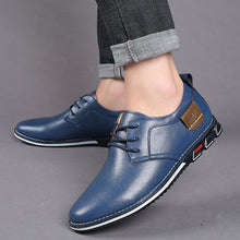 Lade das Bild in den Galerie-Viewer, draussenfeet business lederschuhe 31374 blau
