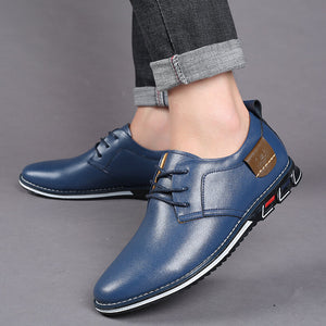 draussenfeet business lederschuhe 31374 blau