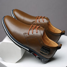 Lade das Bild in den Galerie-Viewer, draussenfeet business lederschuhe 31374 braun
