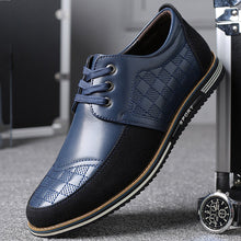 Lade das Bild in den Galerie-Viewer, draussenfeet business lederschuhe 31379 blau
