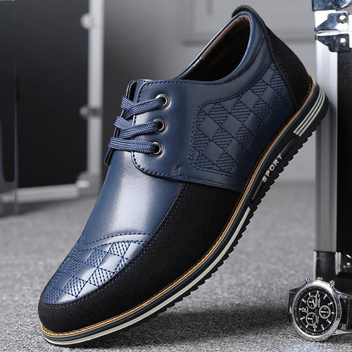 draussenfeet business lederschuhe 31379 blau