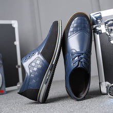 Lade das Bild in den Galerie-Viewer, draussenfeet business lederschuhe 31379 blau
