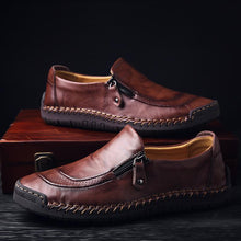 Lade das Bild in den Galerie-Viewer, draussenfeet handgefertigte lederschuhe 113983 dunkelbraun
