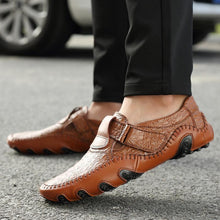 Lade das Bild in den Galerie-Viewer, draussenfeet handgefertigte lederschuhe 116566 braun

