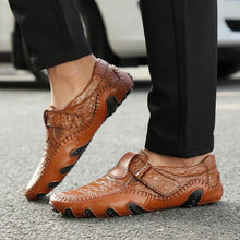 Lade das Bild in den Galerie-Viewer, draussenfeet handgefertigte lederschuhe 116566 braun
