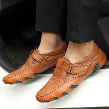 Lade das Bild in den Galerie-Viewer, draussenfeet handgefertigte lederschuhe 116566 braun
