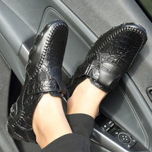 Lade das Bild in den Galerie-Viewer, draussenfeet handgefertigte lederschuhe 116566 schwarz
