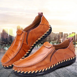 draussenfeet handgefertigte lederschuhe 136957 golden