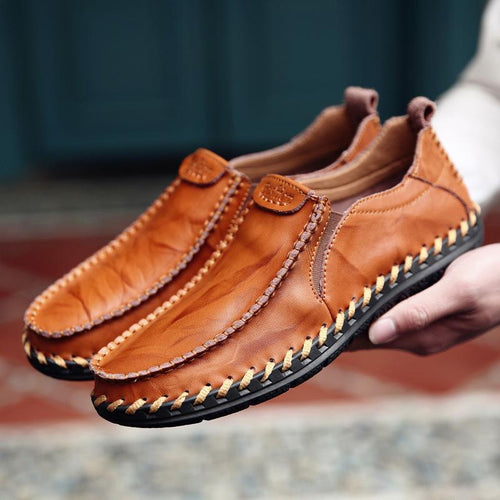 draussenfeet handgefertigte lederschuhe 136957 golden