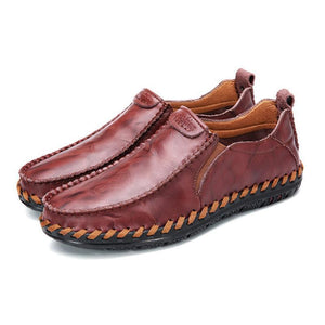 draussenfeet handgefertigte lederschuhe 136957 rotbraun