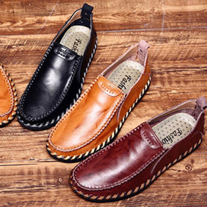 draussenfeet handgefertigte lederschuhe 136957 rotbraun