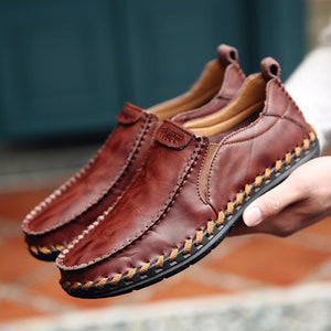draussenfeet handgefertigte lederschuhe 136957 rotbraun