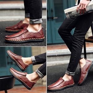draussenfeet handgefertigte lederschuhe 136957 rotbraun