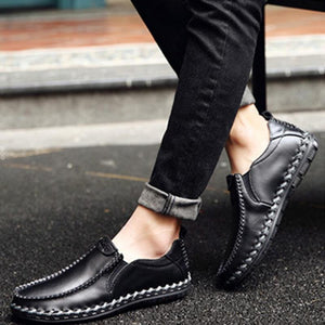 draussenfeet handgefertigte lederschuhe 136957 schwarz