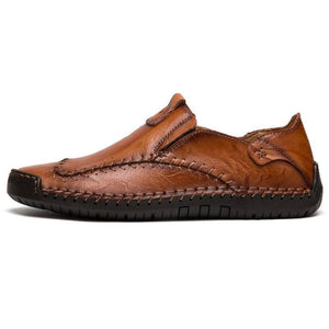 draussenfeet handgefertigte lederschuhe 140088 rotbraun