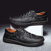 Lade das Bild in den Galerie-Viewer, draussenfeet handgefertigte lederschuhe 140953 schwarz
