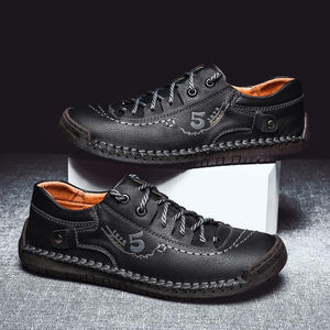 draussenfeet handgefertigte lederschuhe 140953 schwarz