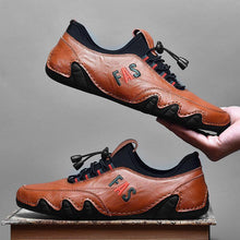 Lade das Bild in den Galerie-Viewer, draussenfeet handgefertigte lederschuhe 142612 braun
