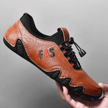 Lade das Bild in den Galerie-Viewer, draussenfeet handgefertigte lederschuhe 142612 braun
