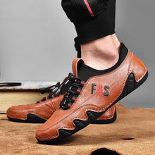 Lade das Bild in den Galerie-Viewer, draussenfeet handgefertigte lederschuhe 142612 braun
