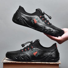 Lade das Bild in den Galerie-Viewer, draussenfeet handgefertigte lederschuhe 142612 schwarz
