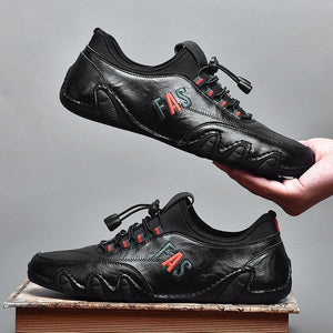 draussenfeet handgefertigte lederschuhe 142612 schwarz