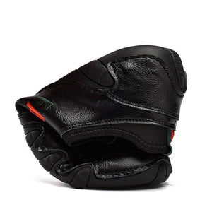 draussenfeet handgefertigte lederschuhe 142612 schwarz