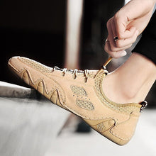 Lade das Bild in den Galerie-Viewer, draussenfeet handgefertigte lederschuhe 149348 khaki
