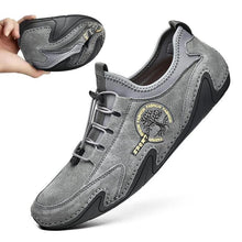 Lade das Bild in den Galerie-Viewer, draussenfeet handgefertigte lederschuhe 31132 grau
