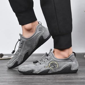 draussenfeet handgefertigte lederschuhe 31132 grau