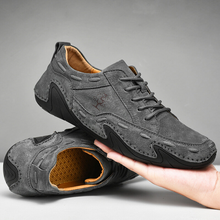 Lade das Bild in den Galerie-Viewer, draussenfeet handgefertigte lederschuhe 31220 grau
