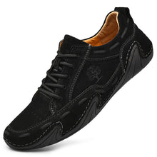 Lade das Bild in den Galerie-Viewer, draussenfeet handgefertigte lederschuhe 31220 schwarz
