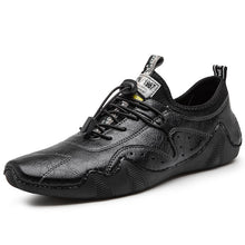 Lade das Bild in den Galerie-Viewer, draussenfeet handgefertigte lederschuhe 31223 schwarz

