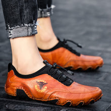 Lade das Bild in den Galerie-Viewer, draussenfeet handgefertigte lederschuhe 31245 braun
