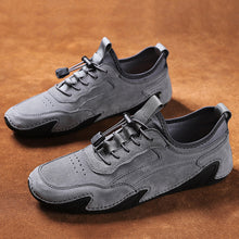 Lade das Bild in den Galerie-Viewer, draussenfeet handgefertigte lederschuhe 31252 grau

