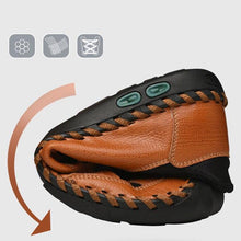 Lade das Bild in den Galerie-Viewer, draussenfeet handgefertigte lederschuhe 31257 braun
