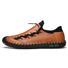 Lade das Bild in den Galerie-Viewer, draussenfeet handgefertigte lederschuhe 31257 braun
