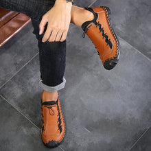 Lade das Bild in den Galerie-Viewer, draussenfeet handgefertigte lederschuhe 31257 braun
