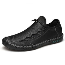 Lade das Bild in den Galerie-Viewer, draussenfeet handgefertigte lederschuhe 31257 schwarz
