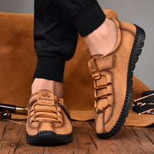 Lade das Bild in den Galerie-Viewer, draussenfeet handgefertigte lederschuhe 31258 braun
