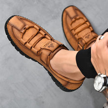 Lade das Bild in den Galerie-Viewer, draussenfeet handgefertigte lederschuhe 31258 braun
