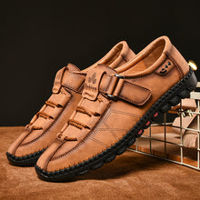 Lade das Bild in den Galerie-Viewer, draussenfeet handgefertigte lederschuhe 31258 braun

