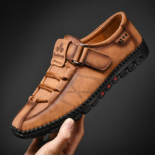 Lade das Bild in den Galerie-Viewer, draussenfeet handgefertigte lederschuhe 31258 braun
