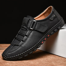 Lade das Bild in den Galerie-Viewer, draussenfeet handgefertigte lederschuhe 31258 schwarz
