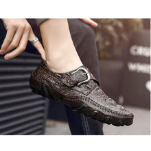 Lade das Bild in den Galerie-Viewer, draussenfeet handgefertigte lederschuhe 31283 braun

