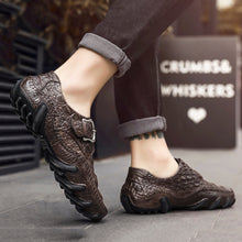 Lade das Bild in den Galerie-Viewer, draussenfeet handgefertigte lederschuhe 31283 braun
