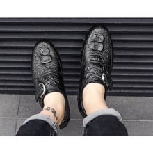 Lade das Bild in den Galerie-Viewer, draussenfeet handgefertigte lederschuhe 31283 schwarz
