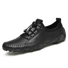 Lade das Bild in den Galerie-Viewer, draussenfeet handgefertigte lederschuhe 31296 schwarz
